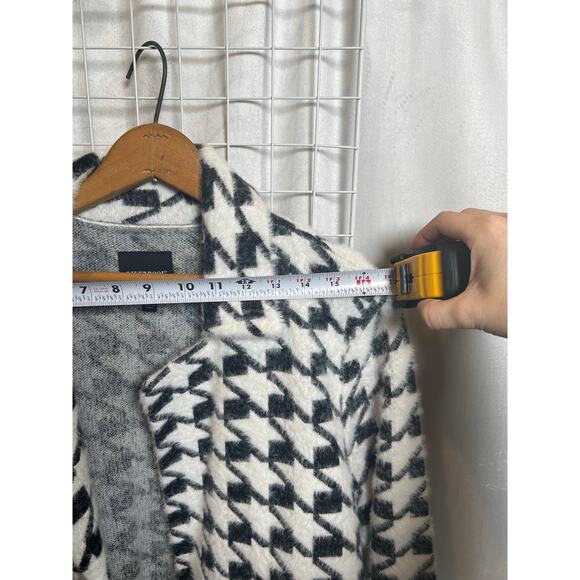 Liverpool Los Angeles Women's Houndstooth Open Front Sweater - Size Large - Picture 8 of 9